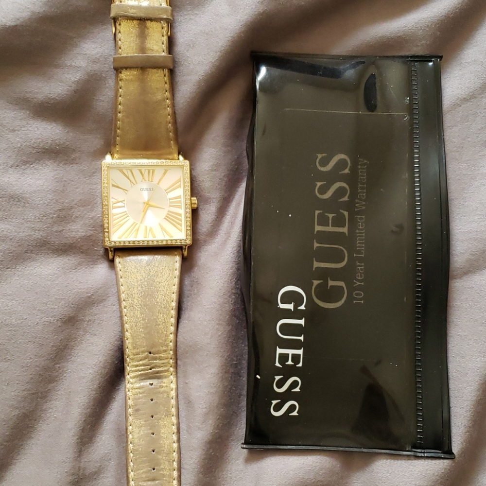 Guess Gold Diamond Watch
